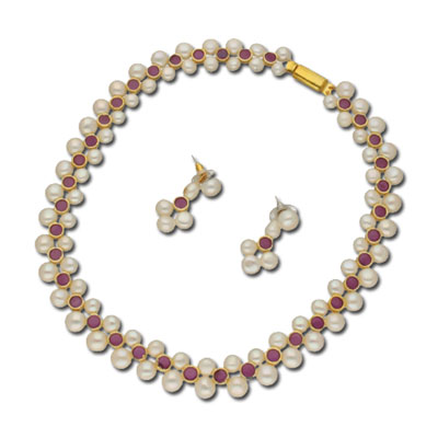 "Whispering Pearl Set - JPJUN-23-005 - Click here to View more details about this Product
